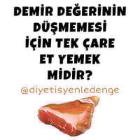 Demir Değerinin Düşmemesi İçin Tek Çare Et Yemek Midir?