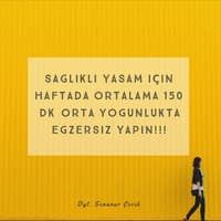 SAĞLIKLI YAŞAM - DİYETİSYEN SENANUR ÇEVİK - ANKARA