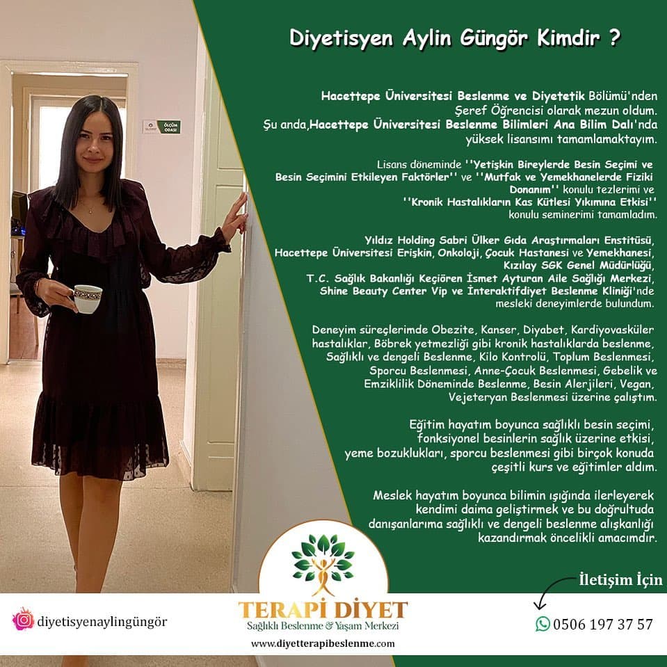 DİYETİSYEN AYLİN GÜNGÖR KİMDİR? - DİYETİSYEN AYLİN GÜNGÖR – ANKARA