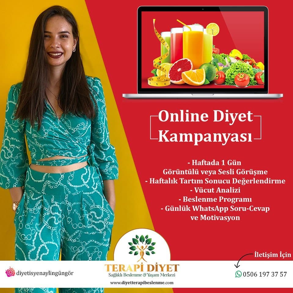 ONLİNE DİYET - DİYETİSYEN AYLİN GÜNGÖR – ANKARA