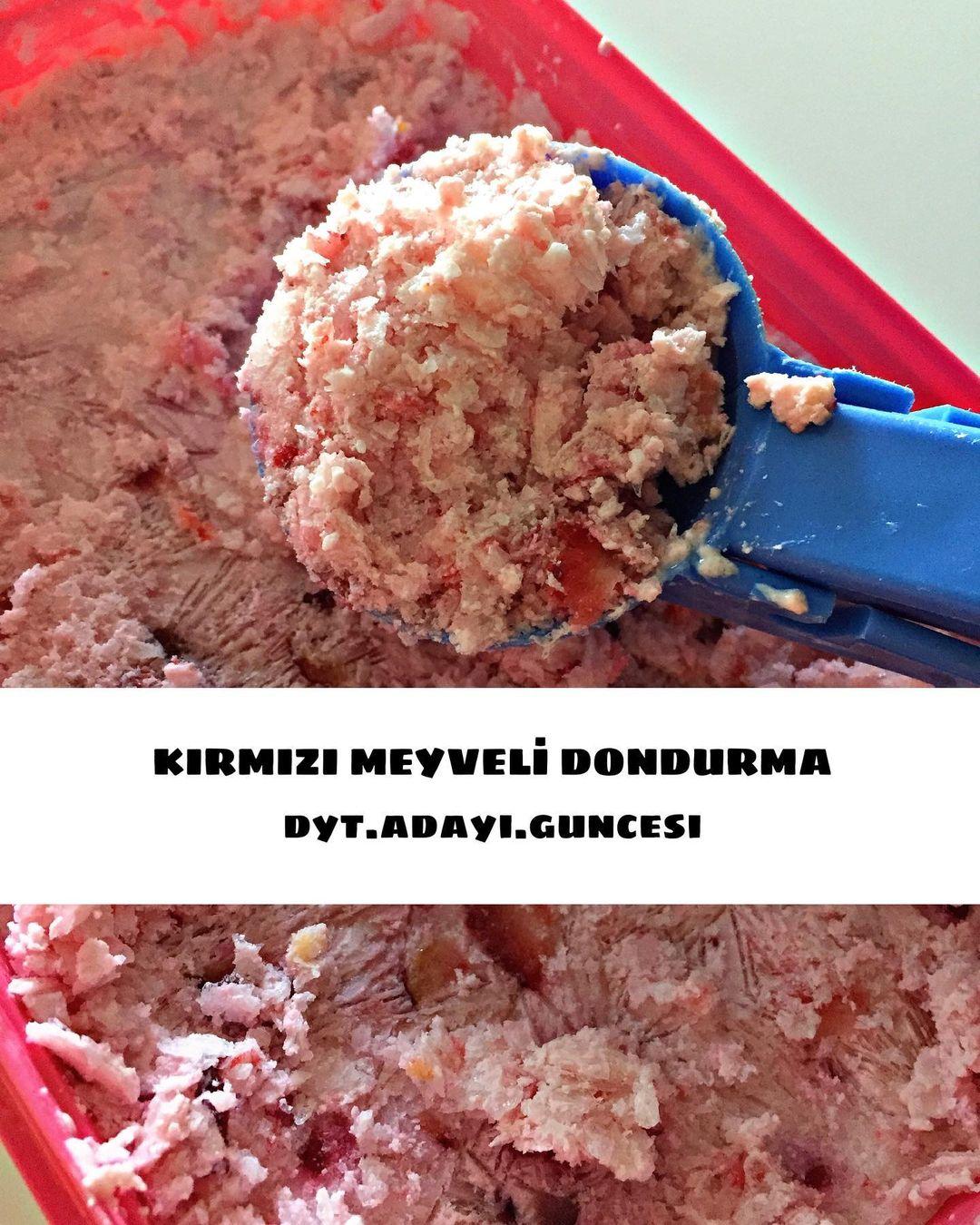 KIRMIZI MEYVELİ DONDURMA - DİYETİSYEN BÜŞRA UZUN – ANKARA