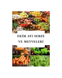 EKİM AYI SEBZE VE MEYVELERİ 