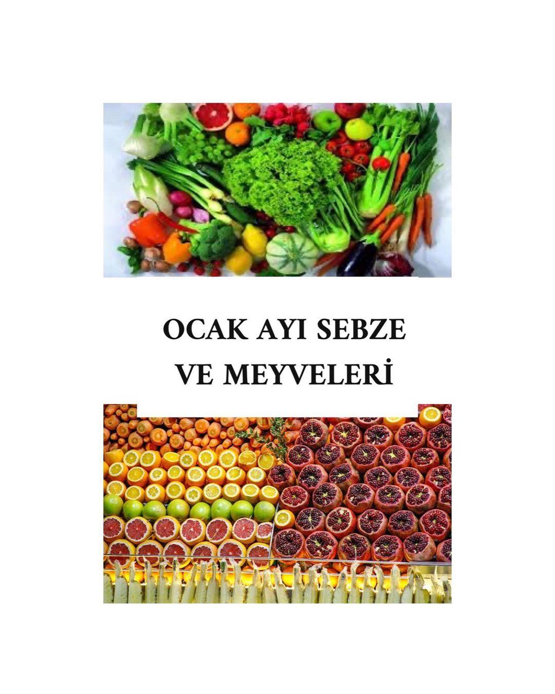 OCAK AYI MEYVE VE SEBZELERİ 
