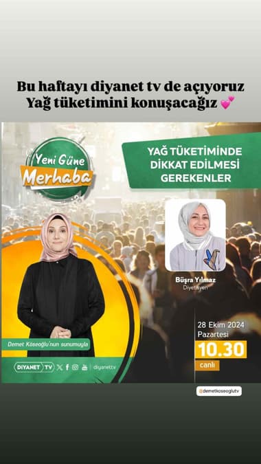 Uzman Diyetisyen Büşra Yılmaz